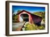 Bridge Over The Waloomsac River-George Oze-Framed Photographic Print