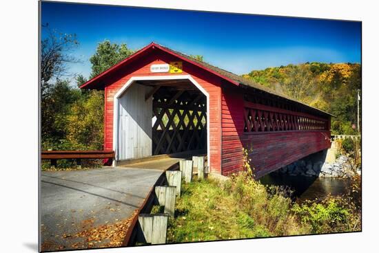 Bridge Over The Waloomsac River-George Oze-Mounted Photographic Print