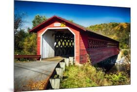 Bridge Over The Waloomsac River-George Oze-Mounted Photographic Print