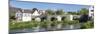Bridge over Wornitz River, Harburg, Romantic Road, Bavarian Swabia, Bavaria, Germany, Europe-Markus Lange-Mounted Photographic Print