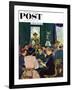 "Bridge Party" Saturday Evening Post Cover, November 28, 1953-George Hughes-Framed Giclee Print