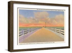Bridge, Pensacola, Florida-null-Framed Art Print