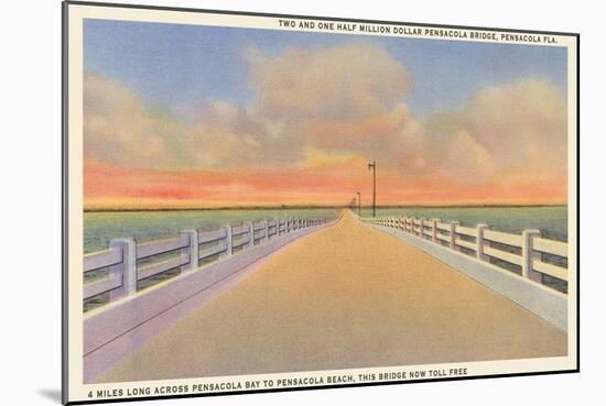 Bridge, Pensacola, Florida-null-Mounted Art Print