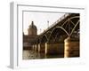 Bridge Pont Des Arts Over the Seine River, Academie Francaise, Paris, France-Per Karlsson-Framed Photographic Print