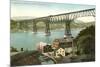 Bridge, Poughkeepsie, New York-null-Mounted Premium Giclee Print