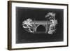 Bridge Schematic I-null-Framed Art Print