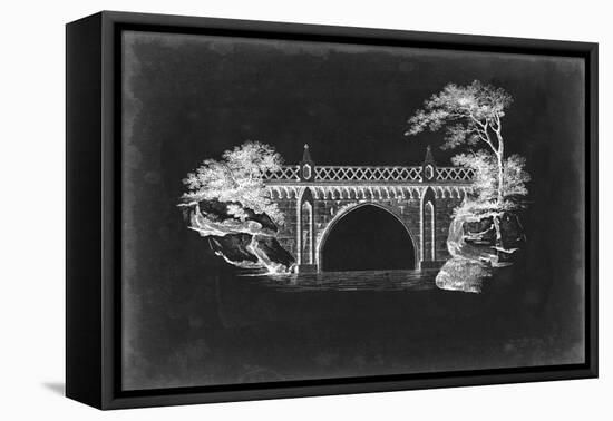 Bridge Schematic I-null-Framed Stretched Canvas