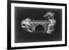 Bridge Schematic I-null-Framed Art Print