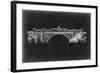 Bridge Schematic II-null-Framed Art Print