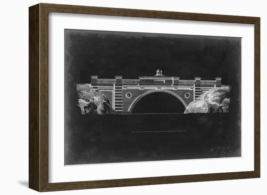 Bridge Schematic II-null-Framed Premium Giclee Print