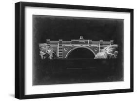 Bridge Schematic II-null-Framed Premium Giclee Print