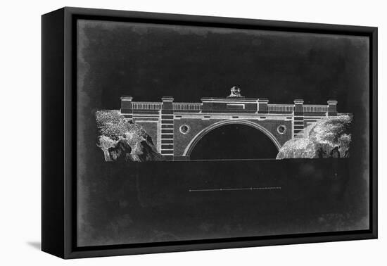 Bridge Schematic II-null-Framed Stretched Canvas