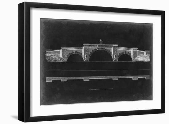 Bridge Schematic III-null-Framed Art Print