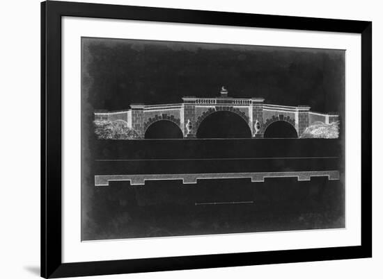 Bridge Schematic III-null-Framed Art Print