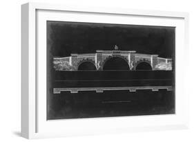 Bridge Schematic III-null-Framed Premium Giclee Print