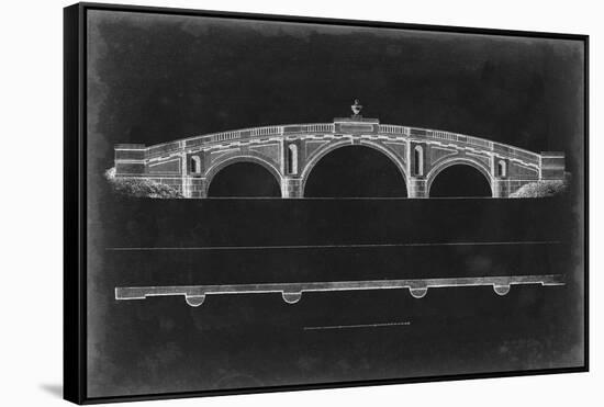 Bridge Schematic IV-null-Framed Stretched Canvas