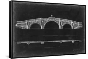 Bridge Schematic IV-null-Framed Stretched Canvas