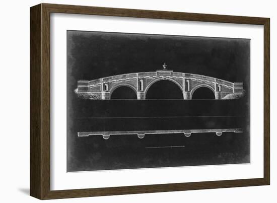 Bridge Schematic IV-null-Framed Art Print