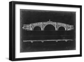 Bridge Schematic IV-null-Framed Art Print