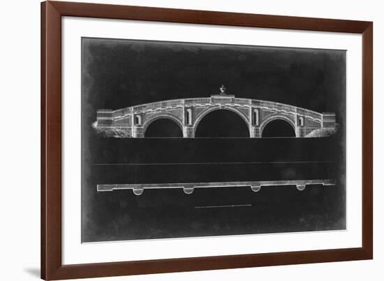 Bridge Schematic IV-null-Framed Art Print