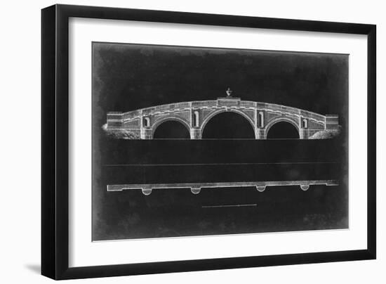 Bridge Schematic IV-null-Framed Premium Giclee Print