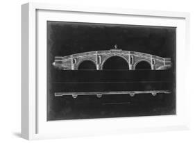 Bridge Schematic IV-null-Framed Premium Giclee Print