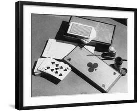Bridge Score Card-Elsie Collins-Framed Photographic Print