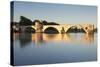 Bridge St. Benezet over Rhone River at Sunrise, France-Markus Lange-Stretched Canvas