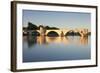 Bridge St. Benezet over Rhone River at Sunrise, France-Markus Lange-Framed Photographic Print