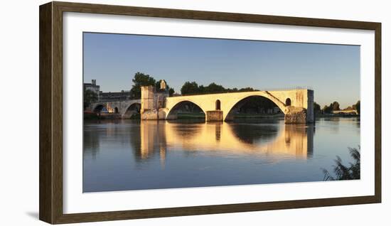 Bridge St. Benezet over Rhone River at Sunset, Provence-Alpes-Cote D'Azur-Markus Lange-Framed Photographic Print