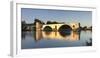 Bridge St. Benezet over Rhone River at Sunset, Provence-Alpes-Cote D'Azur-Markus Lange-Framed Photographic Print