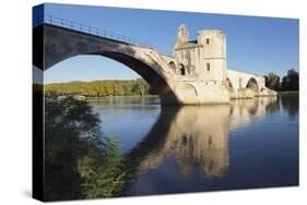 Bridge St. Benezet over Rhone River, Avignon, Vaucluse, Provence-Alpes-Cote D'Azu, France-Markus Lange-Stretched Canvas