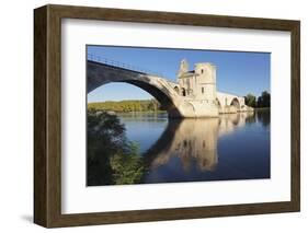 Bridge St. Benezet over Rhone River, Avignon, Vaucluse, Provence-Alpes-Cote D'Azu, France-Markus Lange-Framed Photographic Print