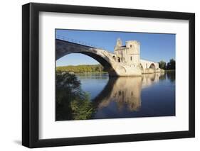 Bridge St. Benezet over Rhone River, Avignon, Vaucluse, Provence-Alpes-Cote D'Azu, France-Markus Lange-Framed Photographic Print