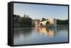 Bridge St. Benezet over Rhone River-Markus Lange-Framed Stretched Canvas