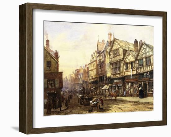 Bridge Street, Chester, England-Louise J. Rayner-Framed Giclee Print