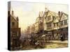 Bridge Street, Chester, England-Louise J. Rayner-Stretched Canvas