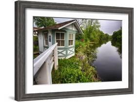 Bridge Tender House On The D&R Canal, New Jersey-George Oze-Framed Photographic Print