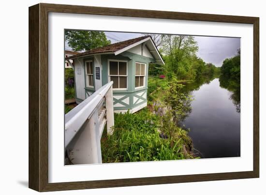 Bridge Tender House On The D&R Canal, New Jersey-George Oze-Framed Photographic Print