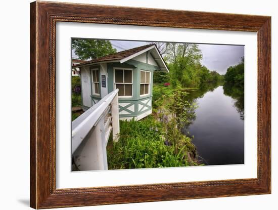 Bridge Tender House On The D&R Canal, New Jersey-George Oze-Framed Photographic Print