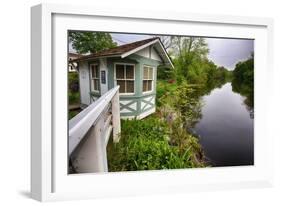 Bridge Tender House On The D&R Canal, New Jersey-George Oze-Framed Photographic Print