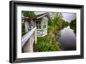 Bridge Tender House On The D&R Canal, New Jersey-George Oze-Framed Photographic Print