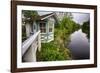 Bridge Tender House On The D&R Canal, New Jersey-George Oze-Framed Photographic Print