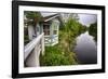 Bridge Tender House On The D&R Canal, New Jersey-George Oze-Framed Photographic Print