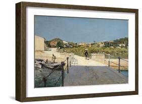 Bridge to Island of Elba, 1888-Telemaco Signorini-Framed Giclee Print