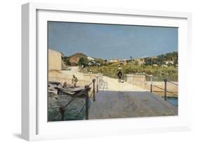 Bridge to Island of Elba, 1888-Telemaco Signorini-Framed Giclee Print