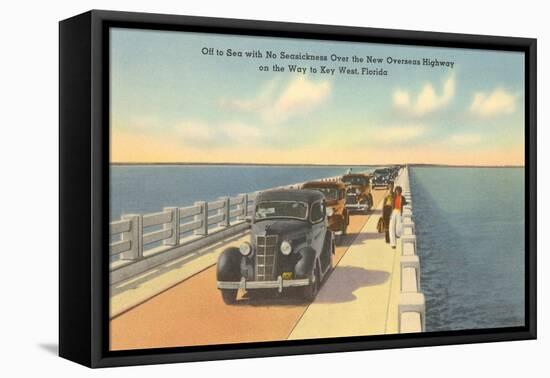Bridge to Key West, Florida-null-Framed Stretched Canvas