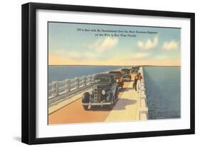 Bridge to Key West, Florida-null-Framed Art Print