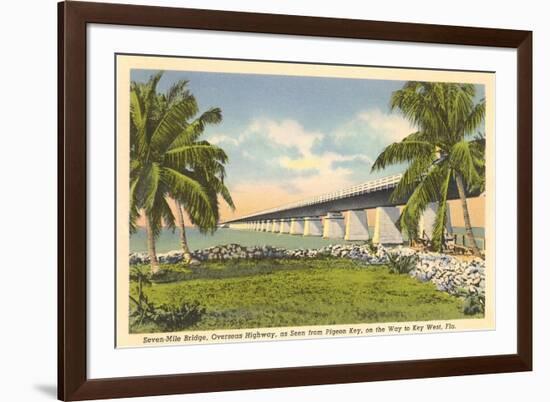 Bridge to Key West, Florida-null-Framed Premium Giclee Print