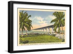 Bridge to Key West, Florida-null-Framed Art Print